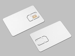 Sim card mockups, plastic card mockups, 