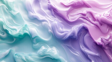 Obraz premium Abstract Swirling Pastel Colors Paint Texture