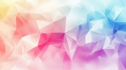 Fototapeta premium Abstract colorful low poly geometric background. (1)