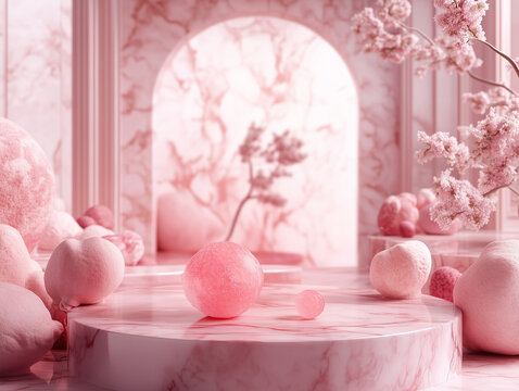 The background is used to place the product, making it look attractive and luxurious.
