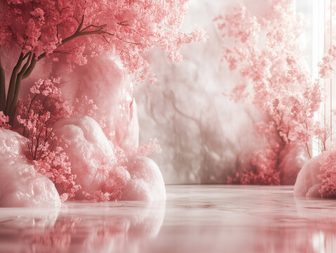 The background is used to place the product, making it look attractive and luxurious.

