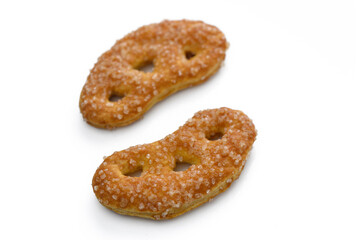 Sweet and crunchy pastries with sparkling sugar at a cozy bakery