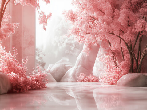 The background is used to place the product, making it look attractive and luxurious.
