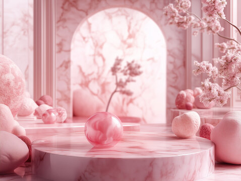 The background is used to place the product, making it look attractive and luxurious.

