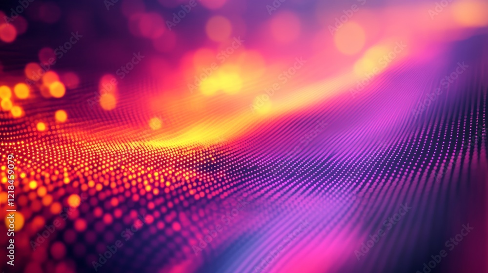 Poster abstract colorful wavy data visualization background