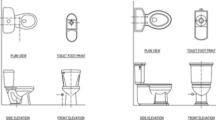 Mansfield Plumbing Products Toilet Design Vector Illustration