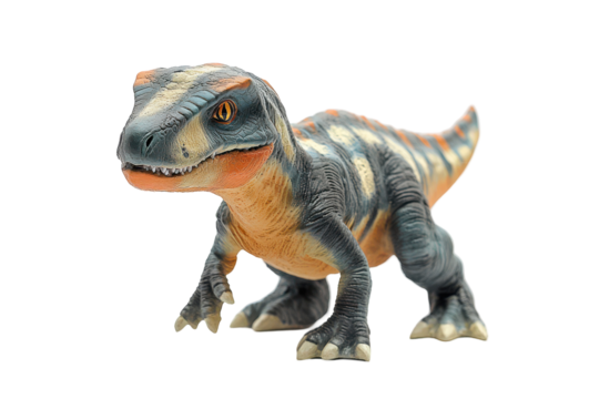 Baby Tyrannosaurus Rex Dinosaur Toy Grey Orange Black - Powered by Adobe
