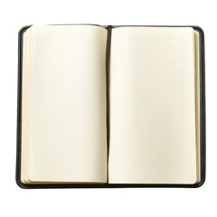 Open Notebook White Background on transparent background.