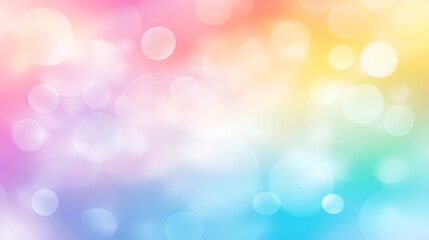 Obraz premium Abstract Pastel Rainbow Bokeh Background Image