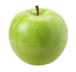 green apple (granny smith apple) isolated, fresh green apple, transparent PNG, PNG format