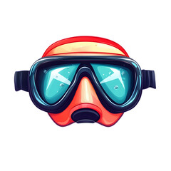 Vibrant Scuba Mask for Summer Diving Adventure