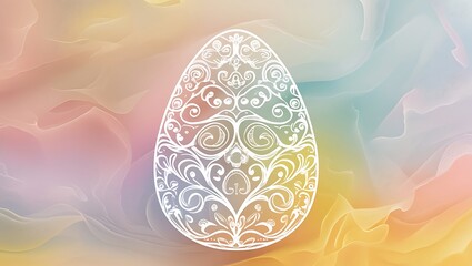 Fototapeta premium easter eggs on blue background