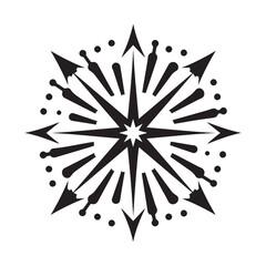 Obraz premium fireworks vector, silhouette, illustration