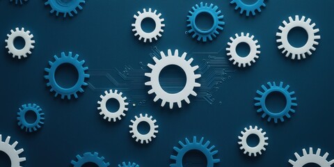 Interlocking Gears A Study in Mechanical Precision and Connectivity