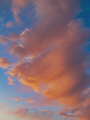 colorful sunset clouds background