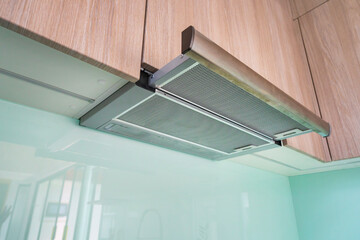 Modern Kitchen Range Hood Stainless Steel Ventilation Interior Design