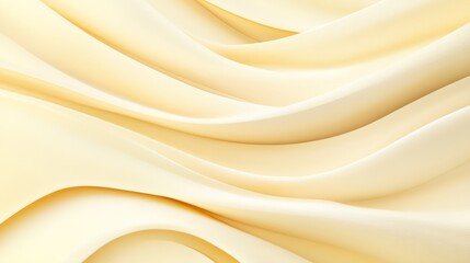 Creamy yellow fabric flowing, textured background, elegant design, website backdrop