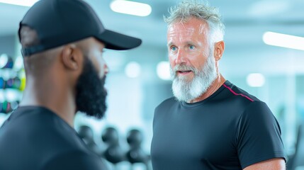 Motivational Fitness Conversation Between Trainer and Client