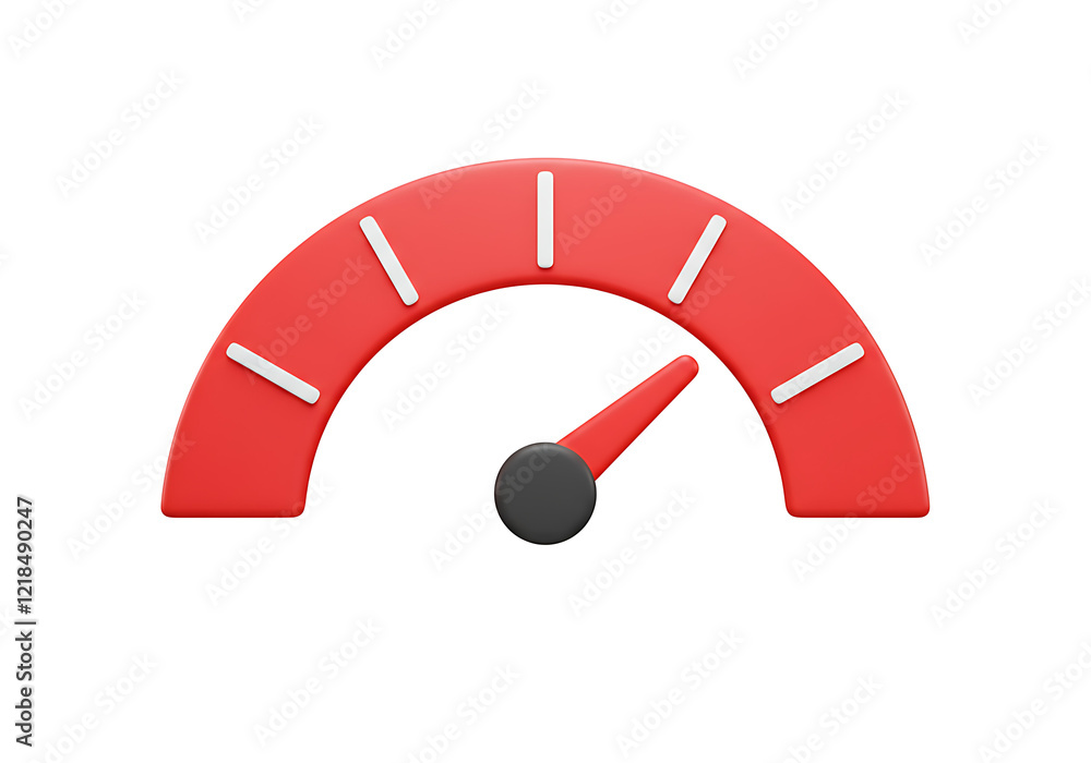 Fototapete arrow point scale speed high status red speedometer icon performance, pointer rating risk credit lev