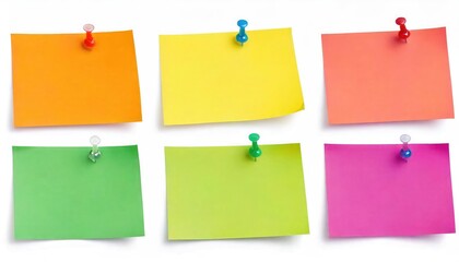 Colorful Sticky Notes: A Cheerful, Bright Arrangement