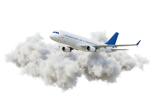 Airline fly worldwide clouds travel tourism plane trip planning world tour. leisure touring holiday summer vacation concept. on isolated on background. logistics transportation. 3d rendering