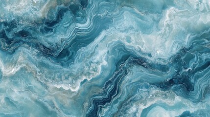 Obraz premium Teal Marble Texture Swirls Background Design