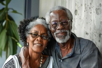 Senior African American Couple Tackling Technology Together: Teamwork in the Modern Workspace