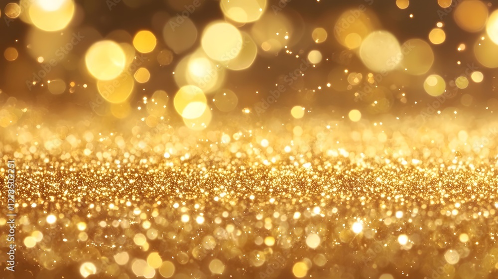Aufkleber captivating metallic gold glitter texture with intricate sparkling details creating a luxurious and 