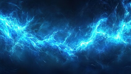 Fototapeta premium Abstract Blue Energy Flow: Digital Art Background