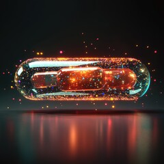 Transparent Shell Reveals Vitamin Granules