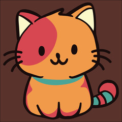 Cat Retro Vectors & Illustrations