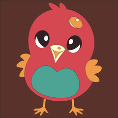 Chick Retro Vectors & Illustrations