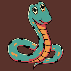 Fototapeta premium Snake Retro Vectors & Illustrations