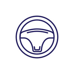 Steering wheel logo icon