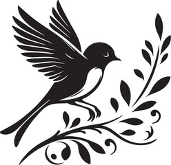 bird Vector Silhouette Images .