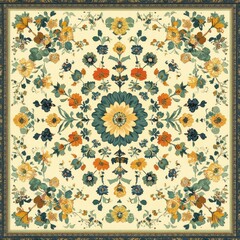 A vibrant and intricate mandala design 