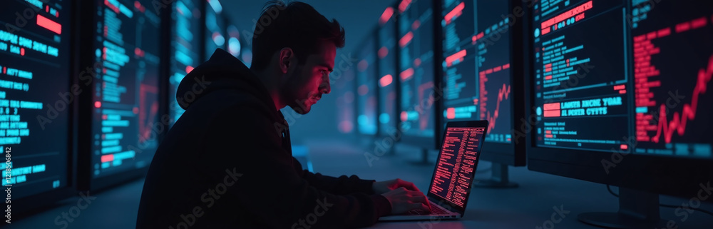 Poster cyber attack detected on our computer network due to a severe cybersecurity vulnerability and malici