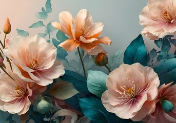 A Stunningly Beautiful Floral Arrangement Featuring Soft and Lovely Pastel Colors