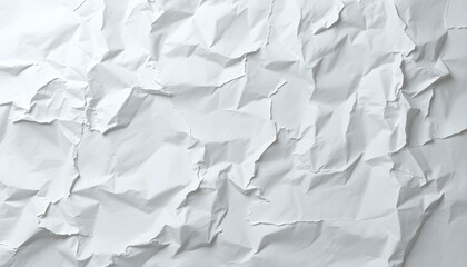 Obraz premium Rumpled White Paper Texture: Fragile Elegance, Shadowy Lines Background dark fold folds 