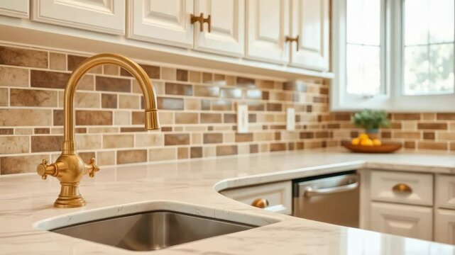 Elegant Kitchen Faucet and Sink Design