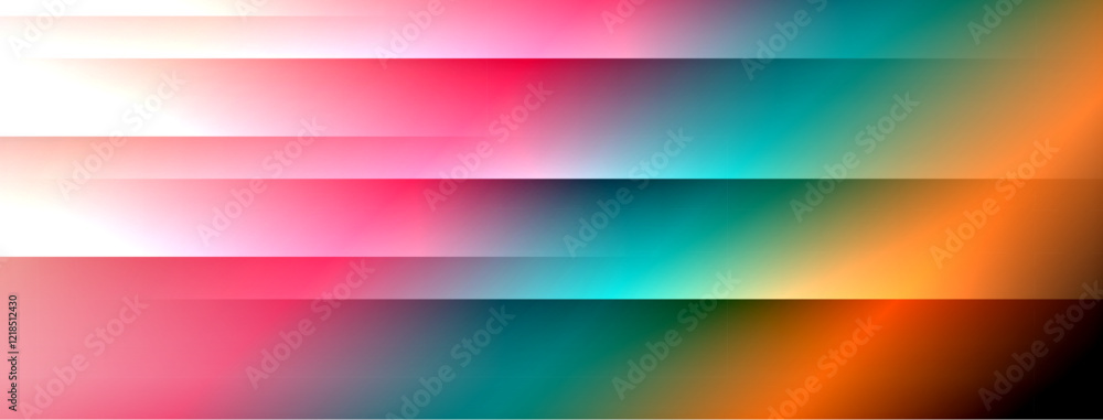 Poster colorful gradient with lines made of shadow and light. creative background