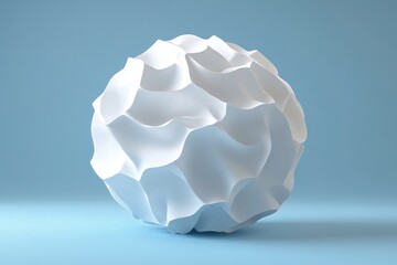 Abstract 3d rendering of polygonal sphere. Modern wireframe design for poster, cover, branding, banner, placard., Generative AI