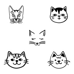 a cat face logo that combines playfulness and warmth in a unique visual