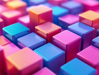 Obraz premium Abstract 3d rendering of futuristic structure. Network concept with connected nodes. Minimalistic design for poster, cover, branding, banner, placard., Generative AI