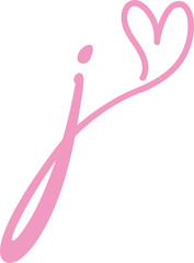 Letter J Heart Logo Design , J Heart Logo