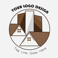 Real estate vector logo design