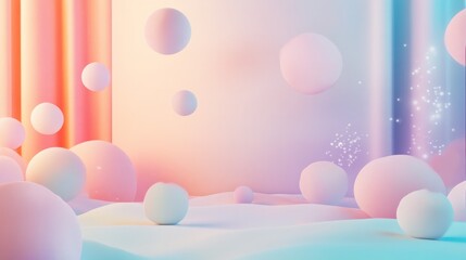 bubbles pastel background 