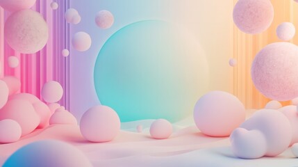 bubbles pastel background 