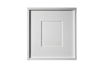 mounted canvas frame isolated on white background