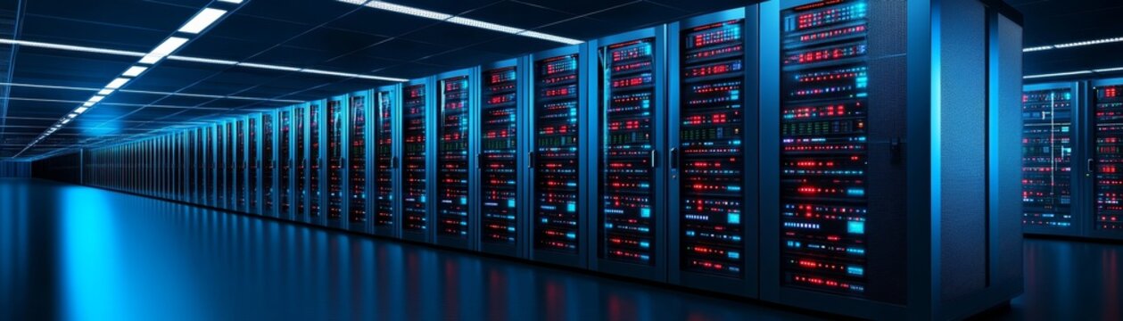 Powerful server infrastructure exploring the core of data centers and cloud computing technologies
